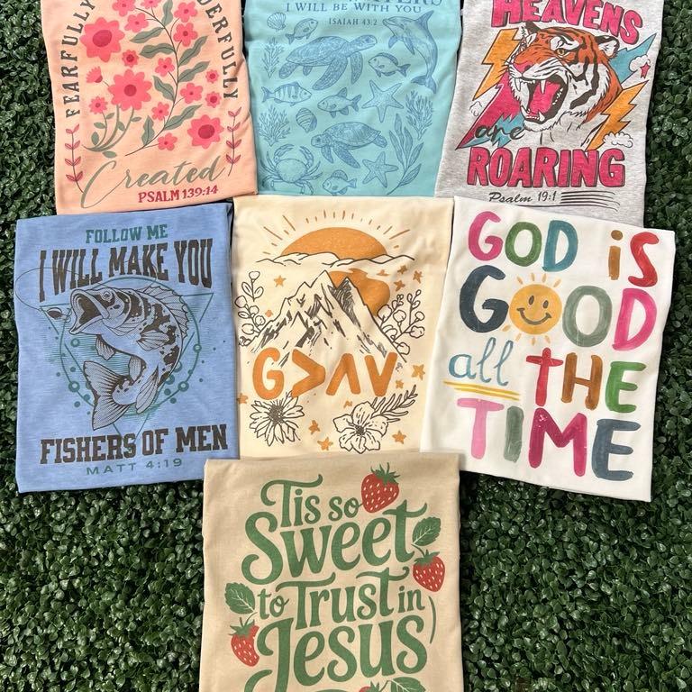 Summer Christian Tee Collection – Faith-Based Apparel for Men & Women
